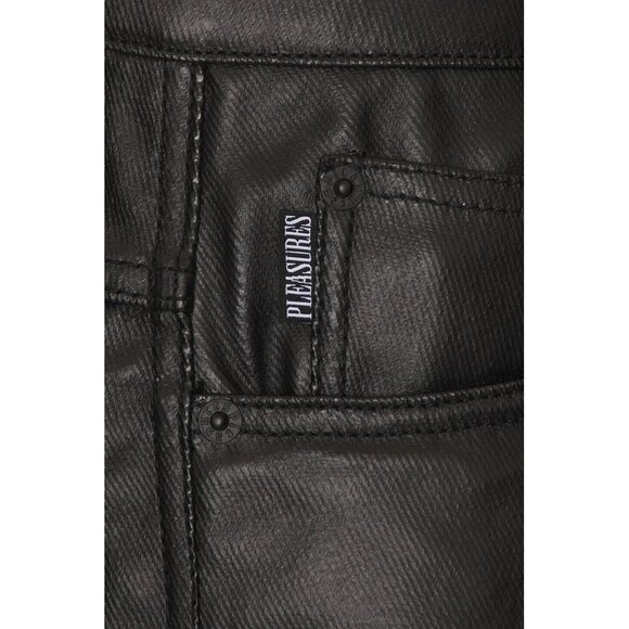 Pleasures Latex Formula Baggy Jeans in Black - Picture 3 of 5